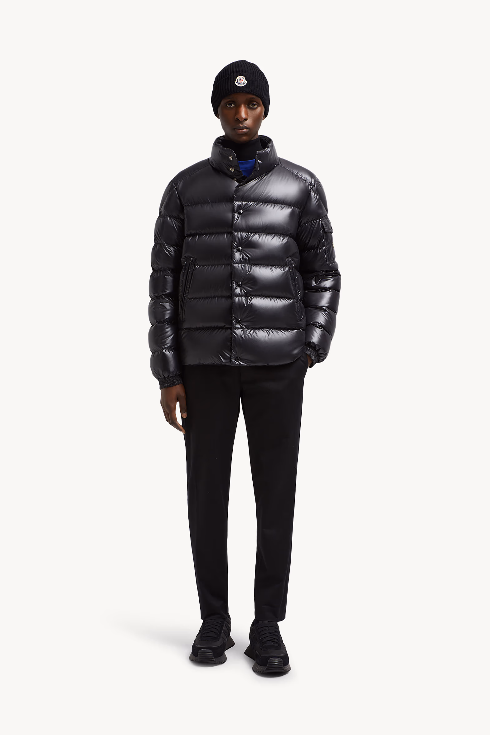 Lule Short Down Jacket Men Black Moncler